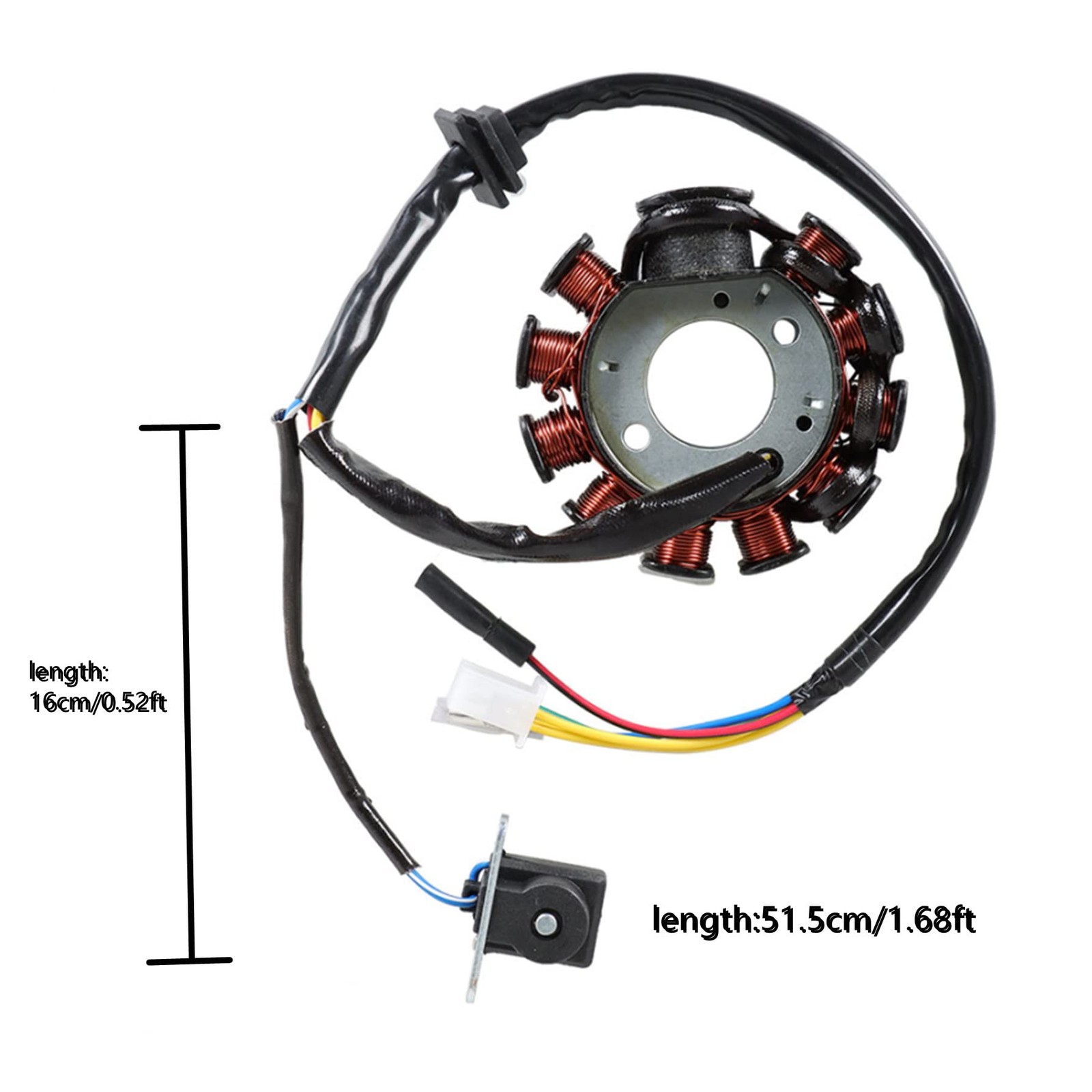 GXYWADY 11 Pole Coil Ignition Stator Magneto Replacement for GY6 150cc Scooter E