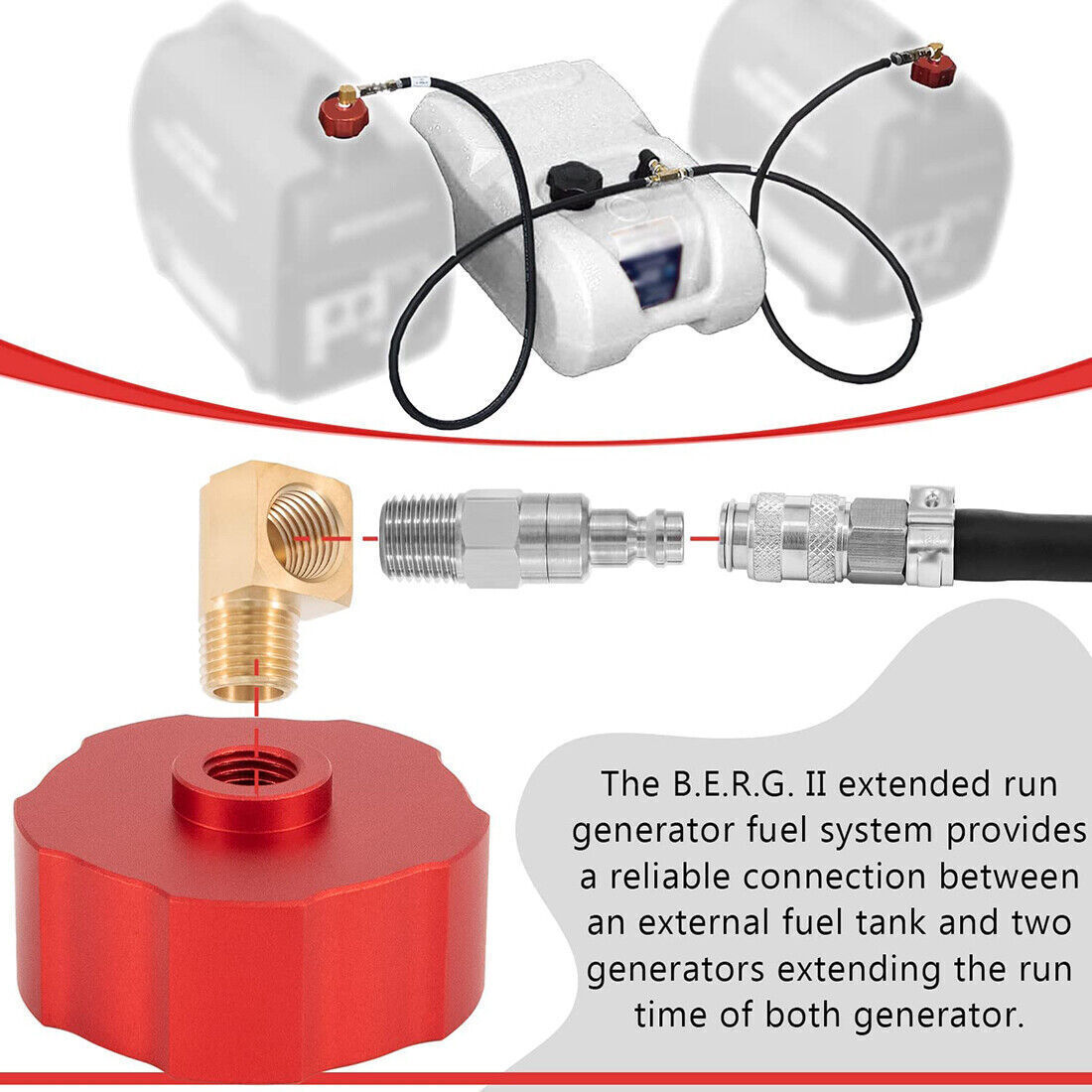 HND1.2CD Bergs II Dual System Fuel Extender Run Generator Kit for Honda Generac