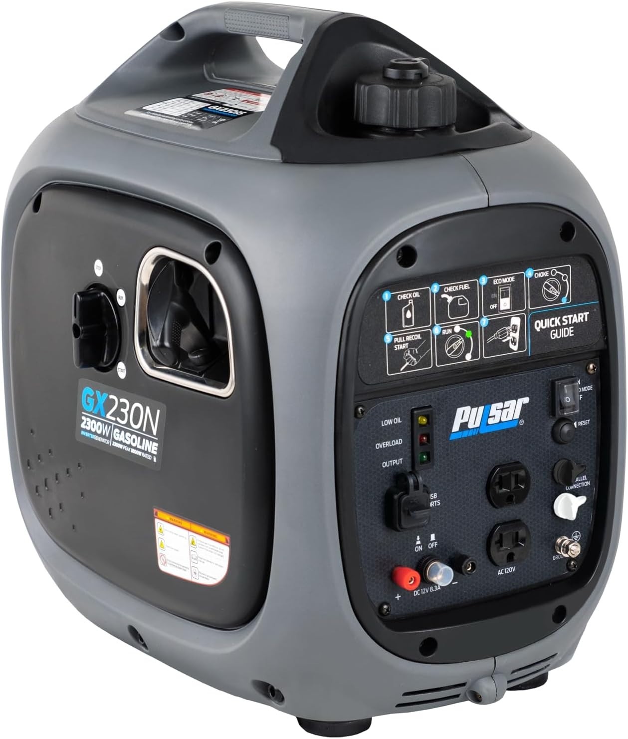 Pulsar 2,300-Watt Super Quiet Ultralight Portable Gas Powered Inverter Generator
