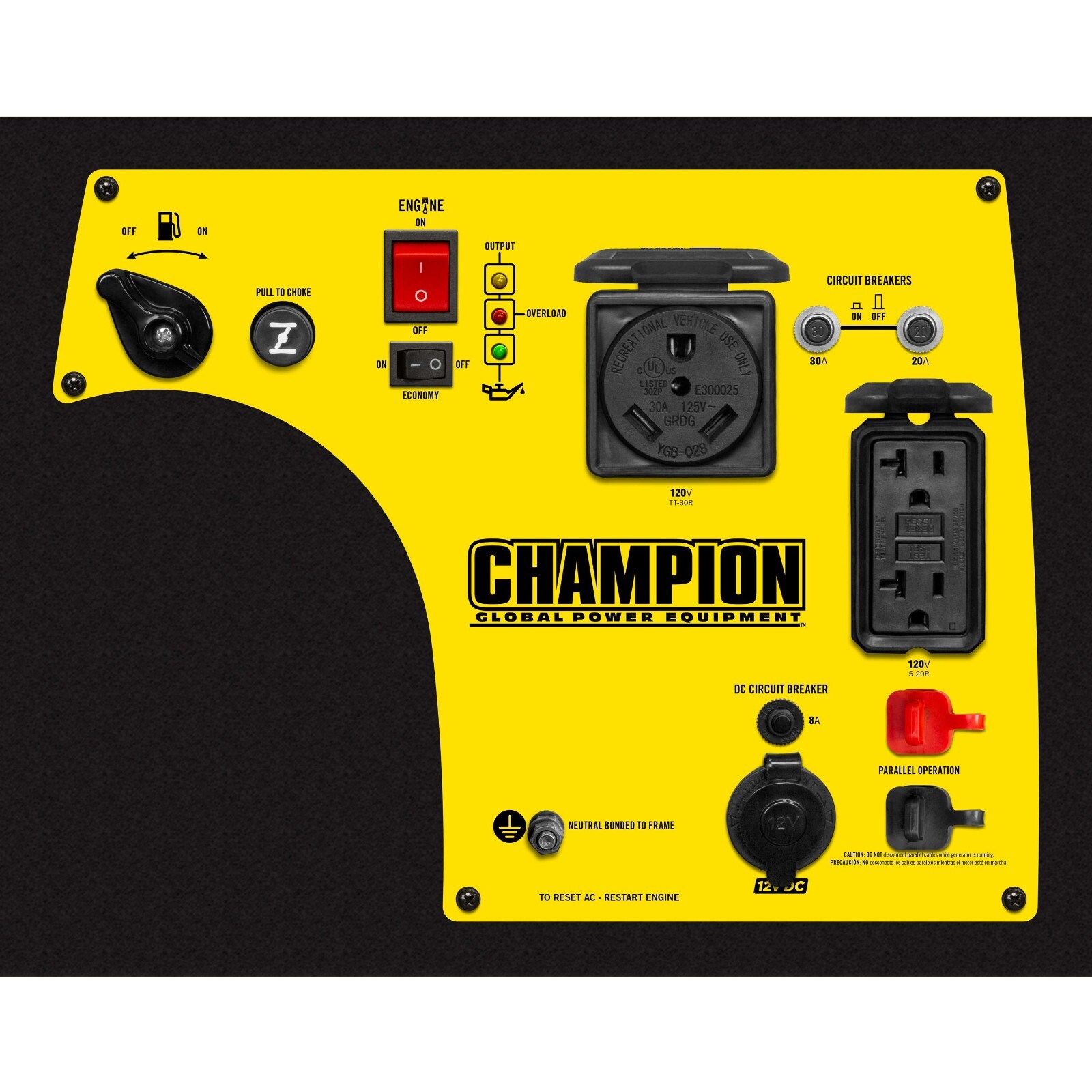 100158R- 2800/3100w Champion Inverter W/ COS. FLAWS- REFURBISHED