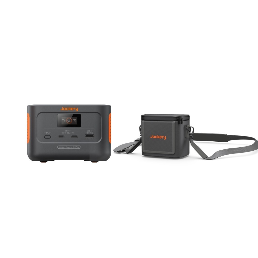 Jackery Explorer 100 Plus 99Wh Portable Power Station With Mini Carrying Bag