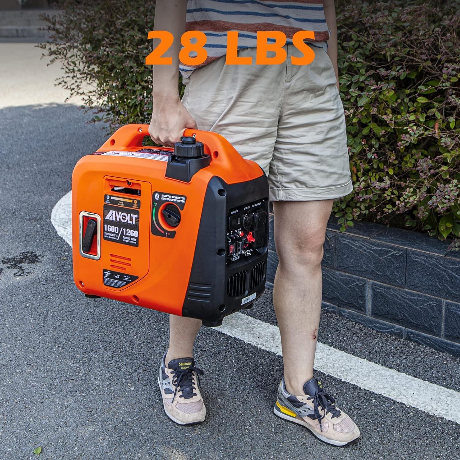 1600W Super Quiet Inverter Generator Ultra Lightweight Gas Powered Portable
