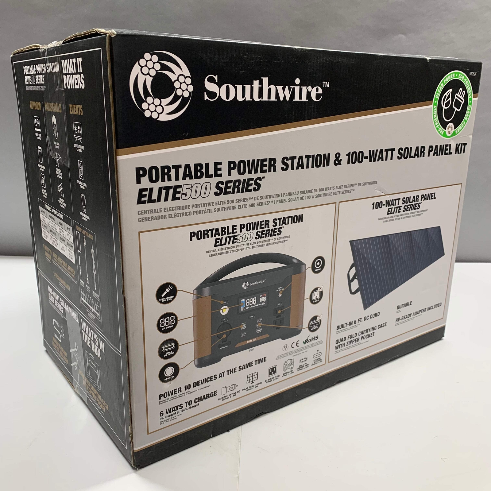New Southwire Portable Power Station Elite 500 Series Portable Generator 53252K