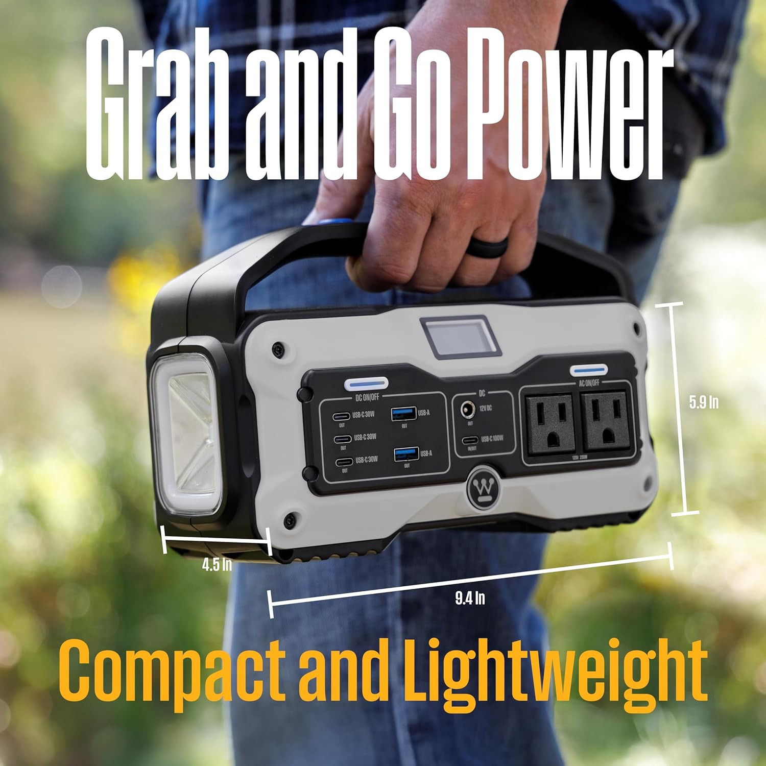 Igen400S 400 Watt, 183Wh Portable Power Station and Solar Generator with LED Dis