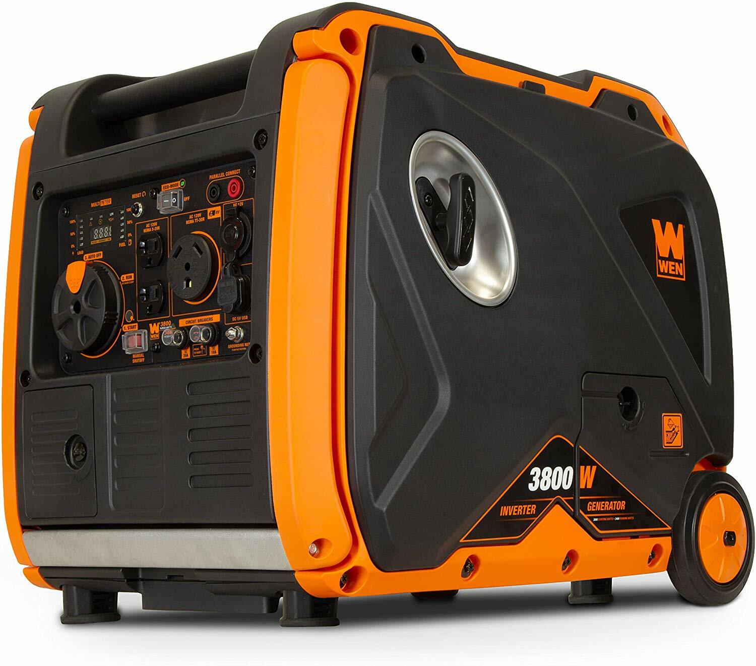 WEN 3,800-W Portable RV Ready Gas Powered Inverter Generator with Electric Start