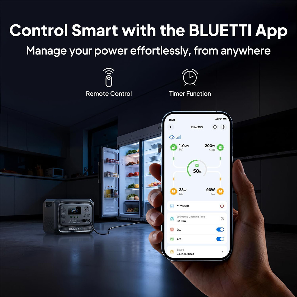 BLUETTI Elite 300 3014Wh Portable Power Station+560W Alternator Charger