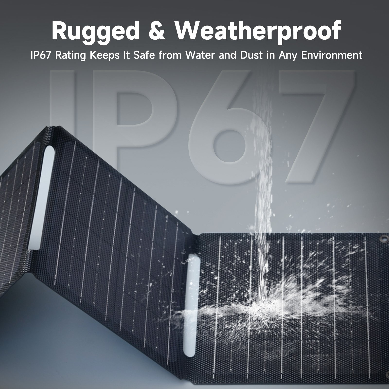 5V 21W Foldable Solar Panel Charger USB-C USB-A Outputs for Backpacking Hiking