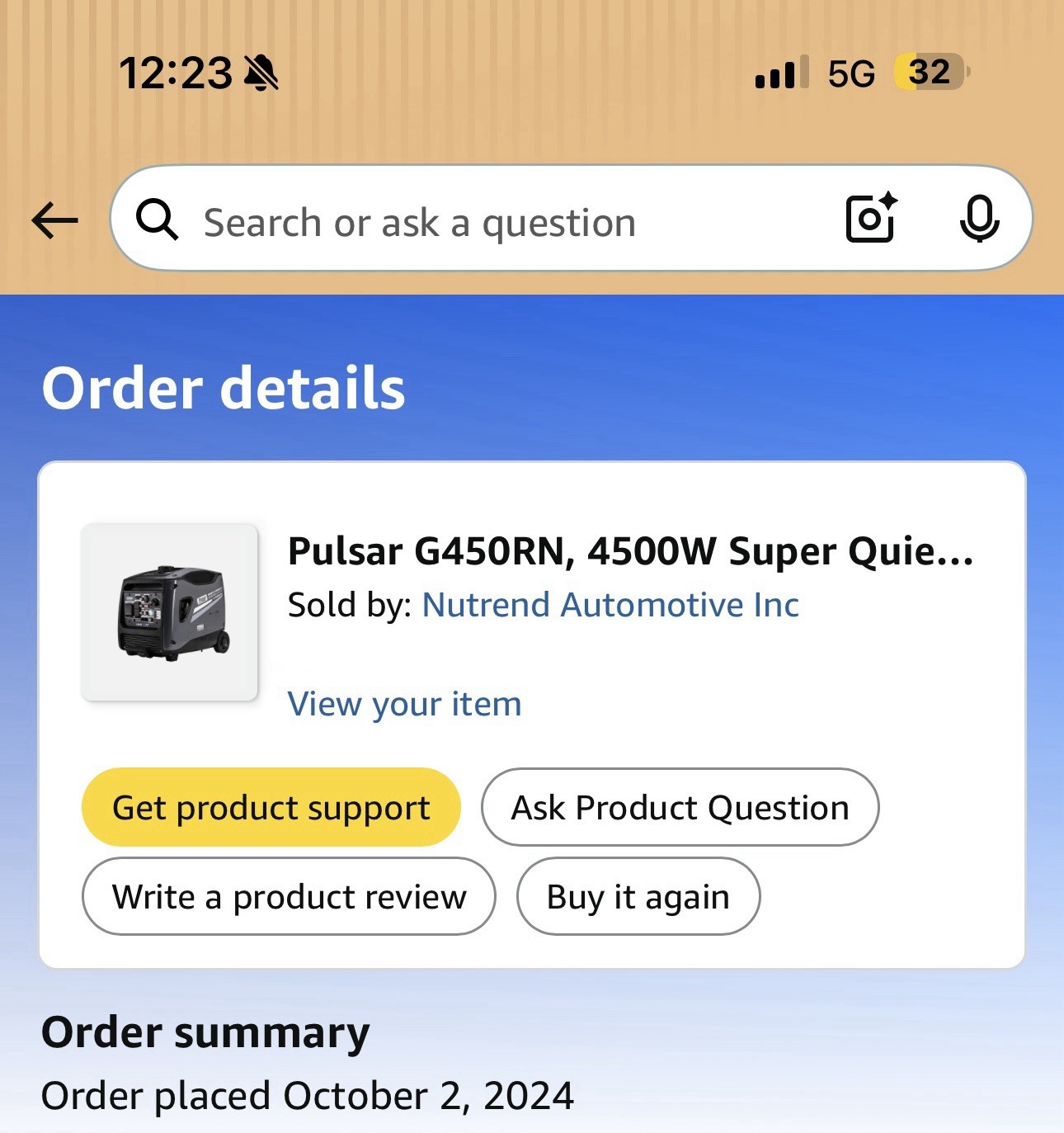 Pulsar G450RN 4500W silent Inverter Generator-Price is $800- text me