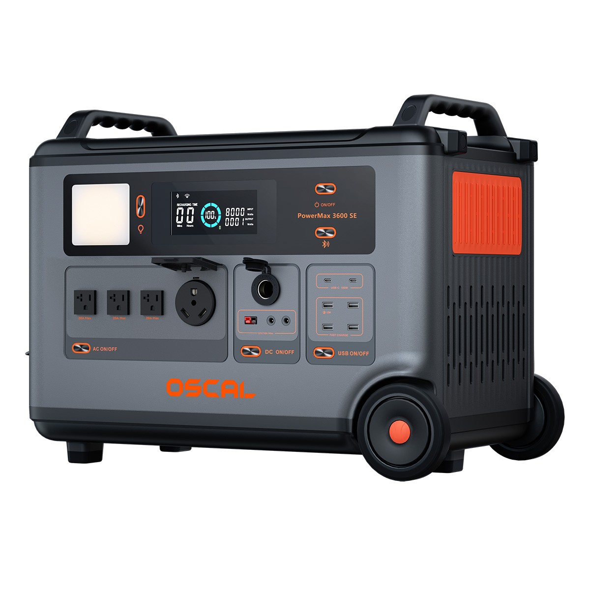 Blackview OSCAL PowerMax 3600W Portable Power Station 3600Wh 2x 200W Solar Panel
