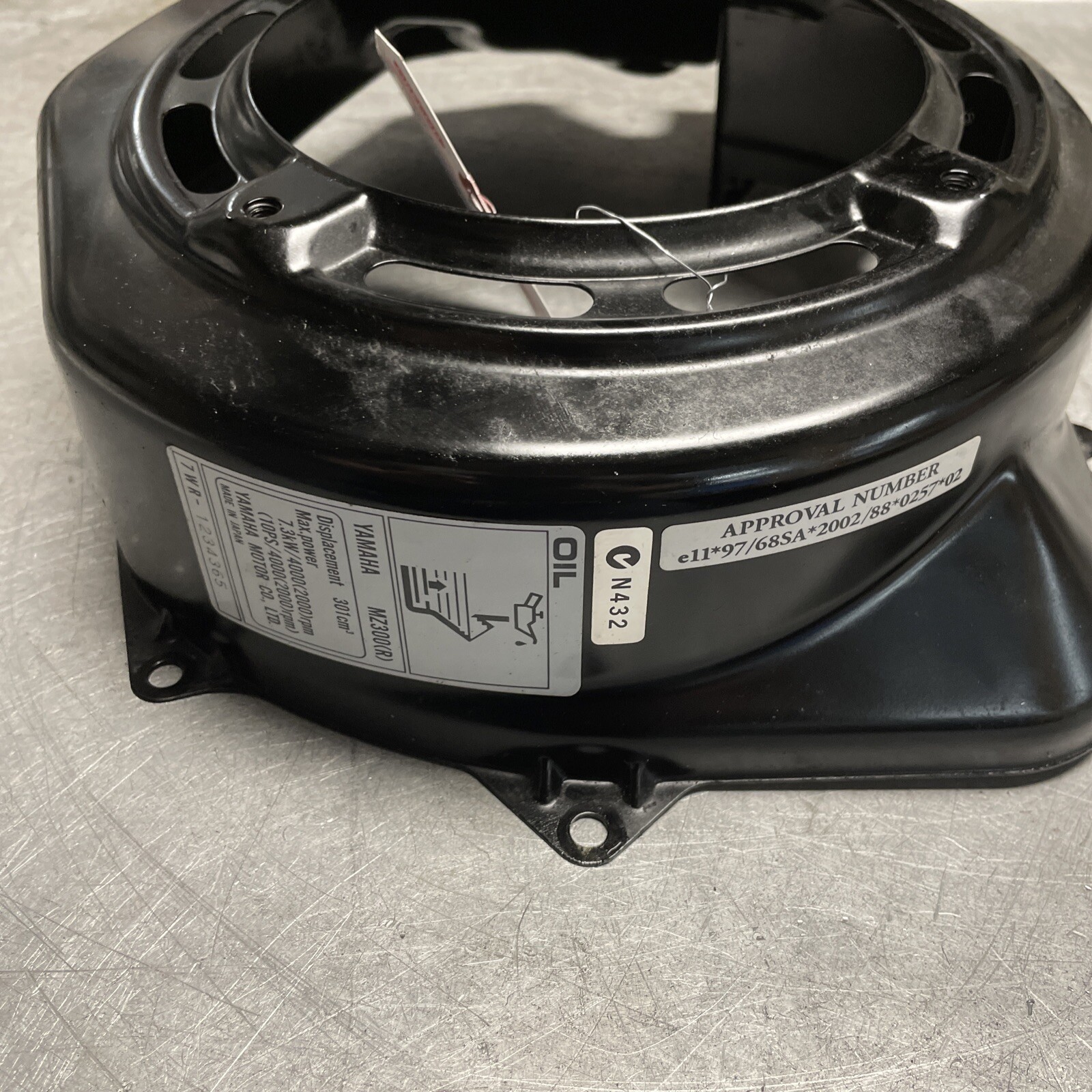 OEM GOOD USED YAMAHA MZ300-7WR FAN CASE, BLOWER HOUSING 7VB-E2621-00