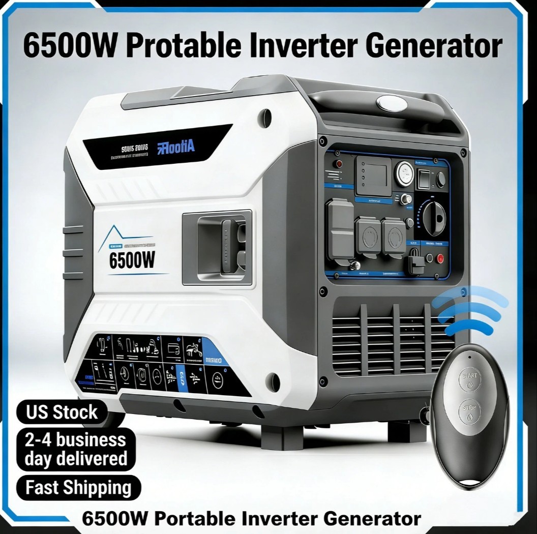 Portable 6500W Gas LPG EPA 4 Stroke Engine Parallel Capable Inverter Generator💡