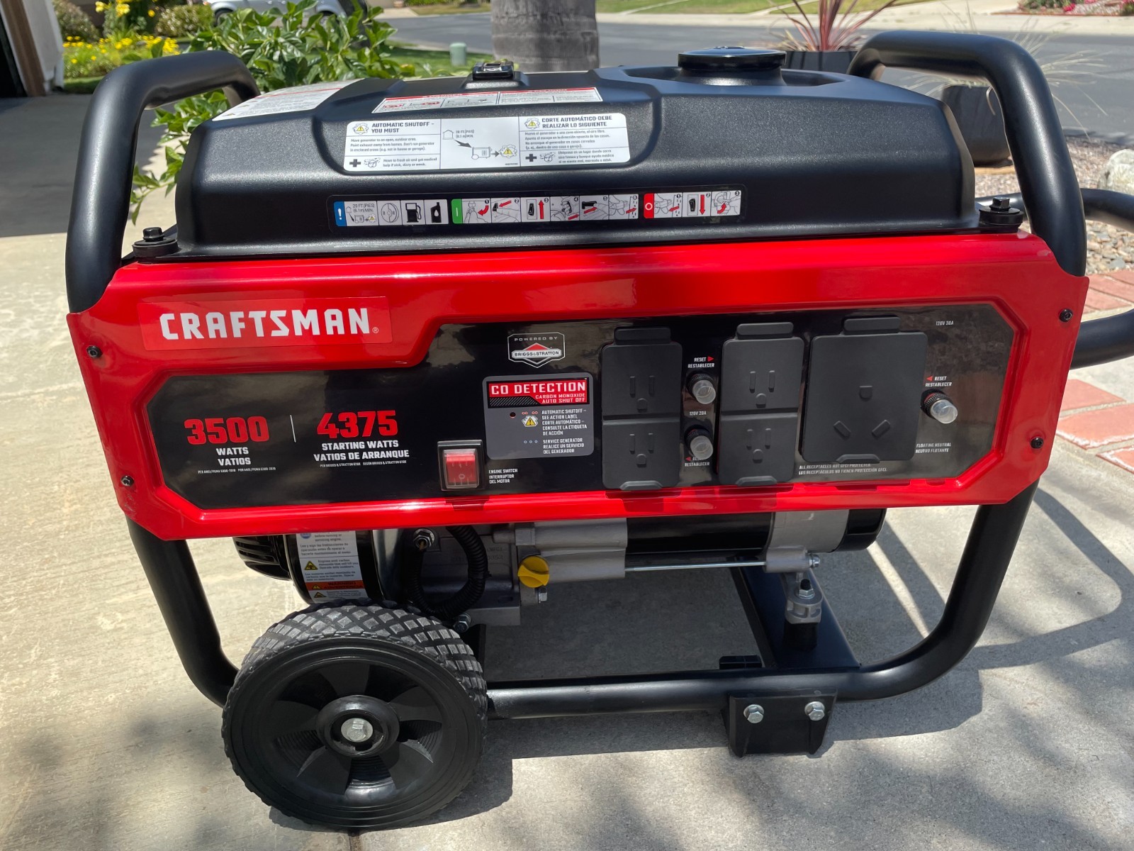 CRAFTSMAN GENERATOR – 3500W EXCELLENT CONDITION