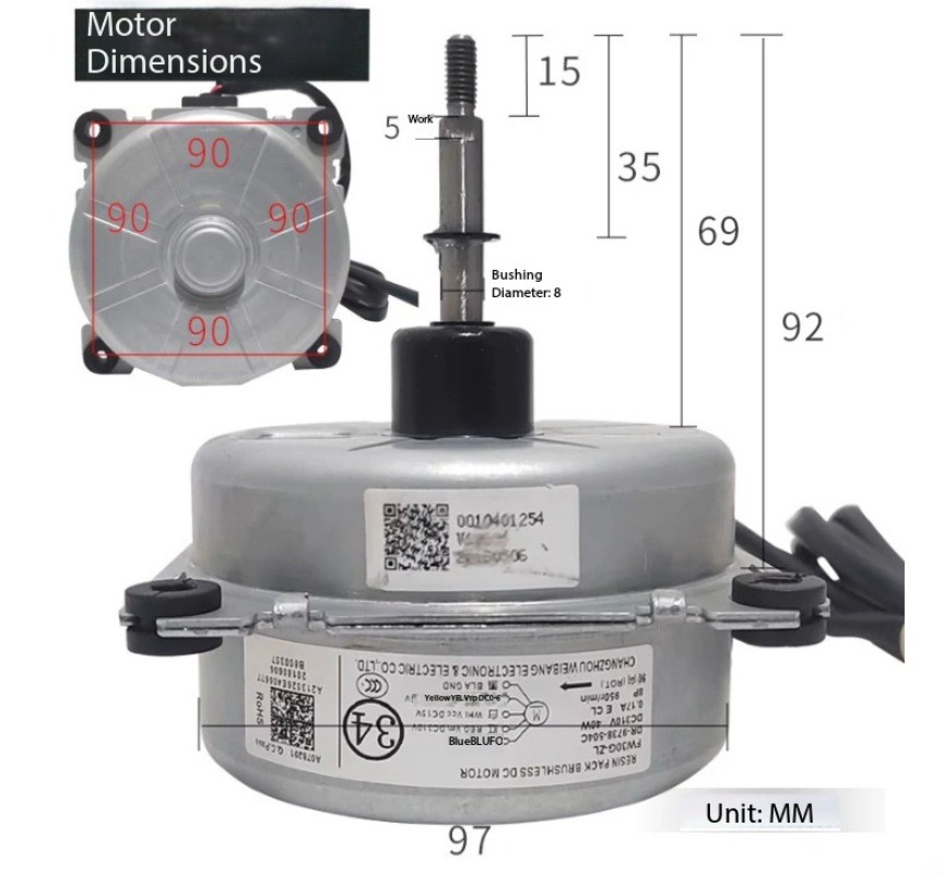 Suitable for Brushless DC Fan Motors in Air Conditioner Outdoor Units