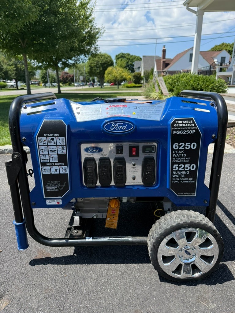 Ford FG6250P Portable Generator – Never Used – 0 Hours – 5250 Running Watts
