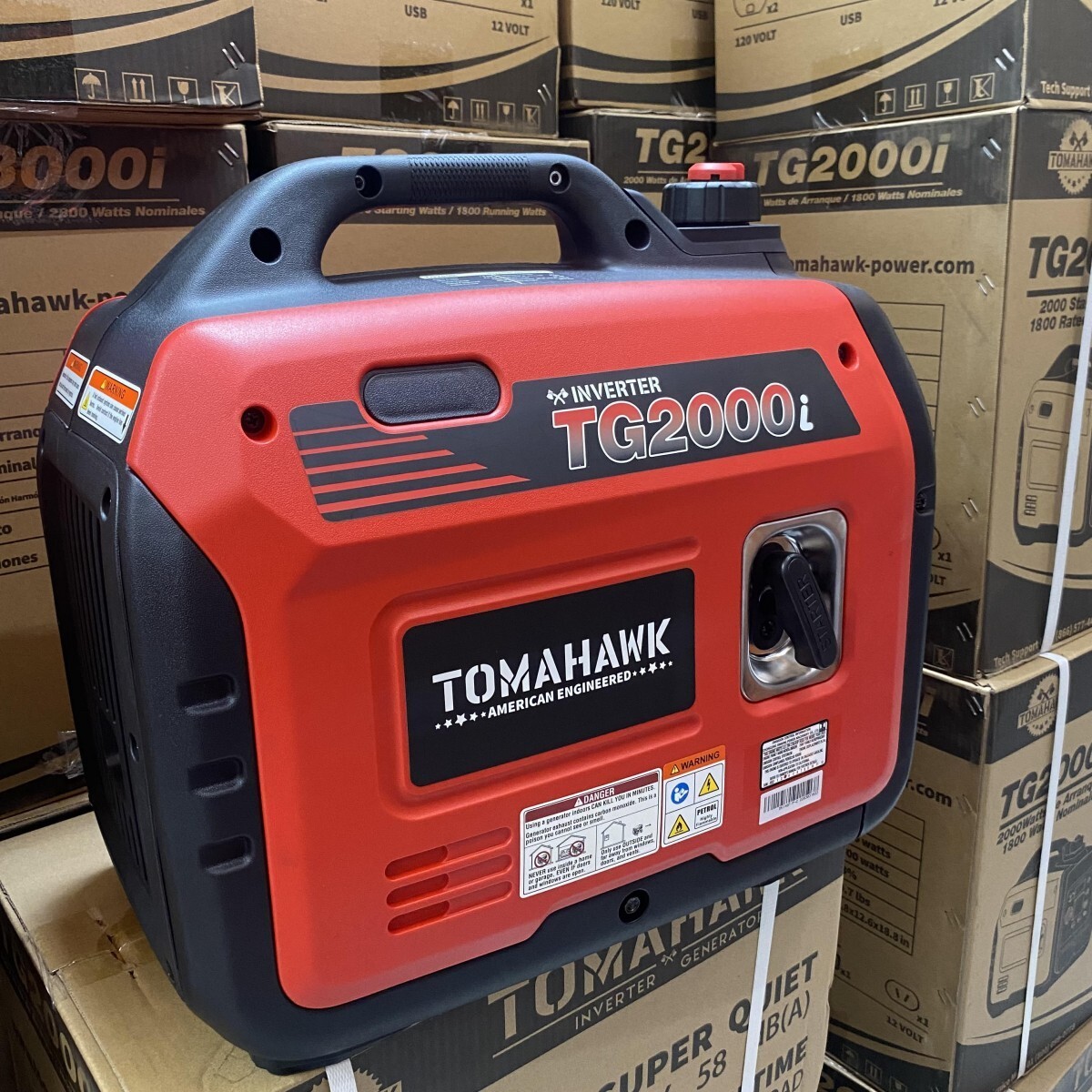 Tomahawk TG2000i 2000 Watt Inverter Gas Power Portable Generator