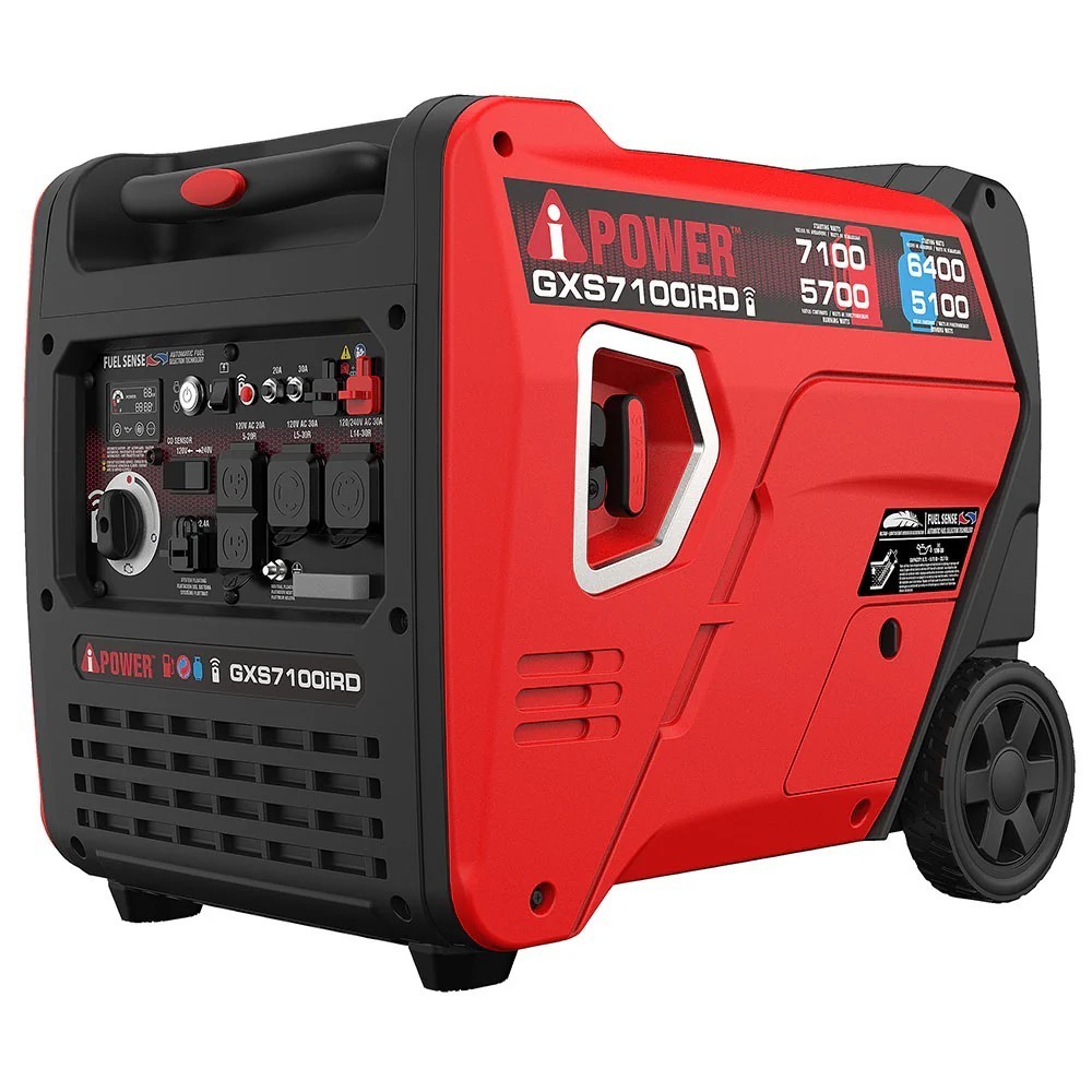 A-iPower GXS7100iRD – 7100 Watt Dual Fuel Inverter Generator With Remote Start