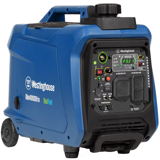 Westinghouse iGen4000DFcv Recoil Start 4000 Starting / 3300 Running Watt Gasolin