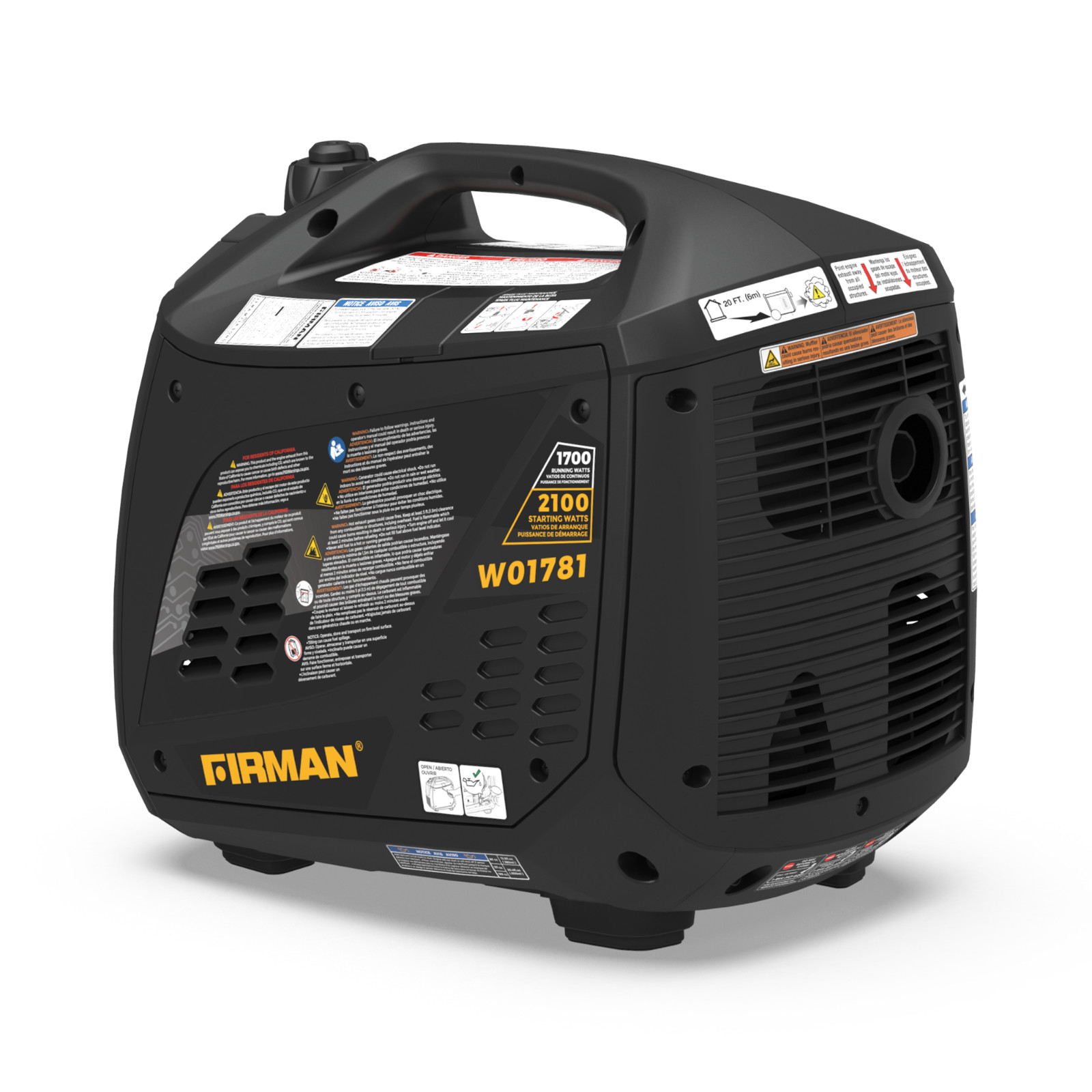 FIRMAN W01781 2100/1700W Inverter Portable Generator