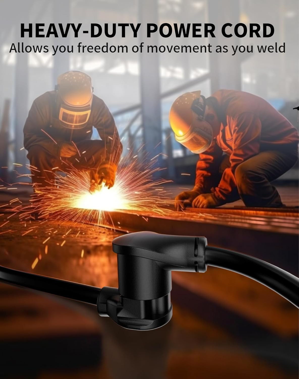 25 AMP 25Ft Welder Extension Cord Outdoor 12 Gauge, 250V NEMA 6-50 Heavy Duty We