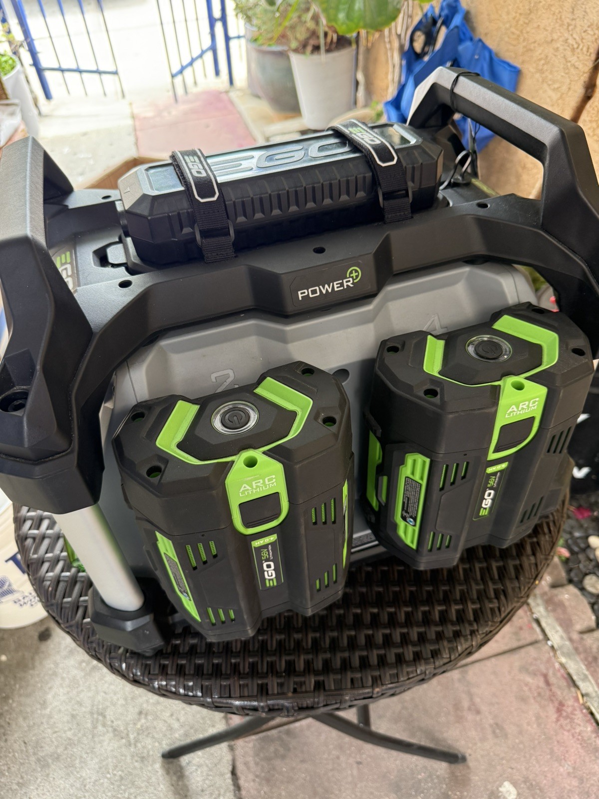 EGO Power Nexus Power Station PST3040 Portable Generator 3000W W/4 Batteries