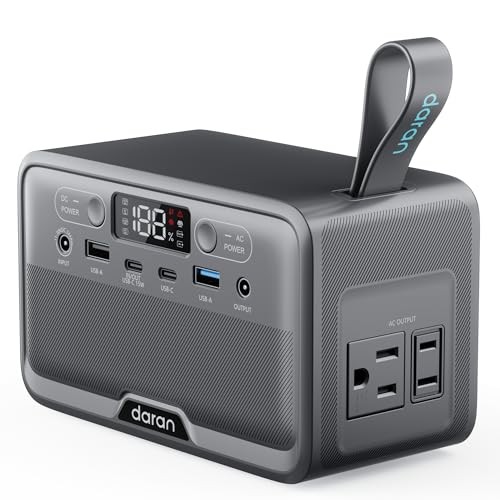 Portable Power Station 89.6Wh LiFePO4 Battery 100W(200W Peak) Advanced Gray