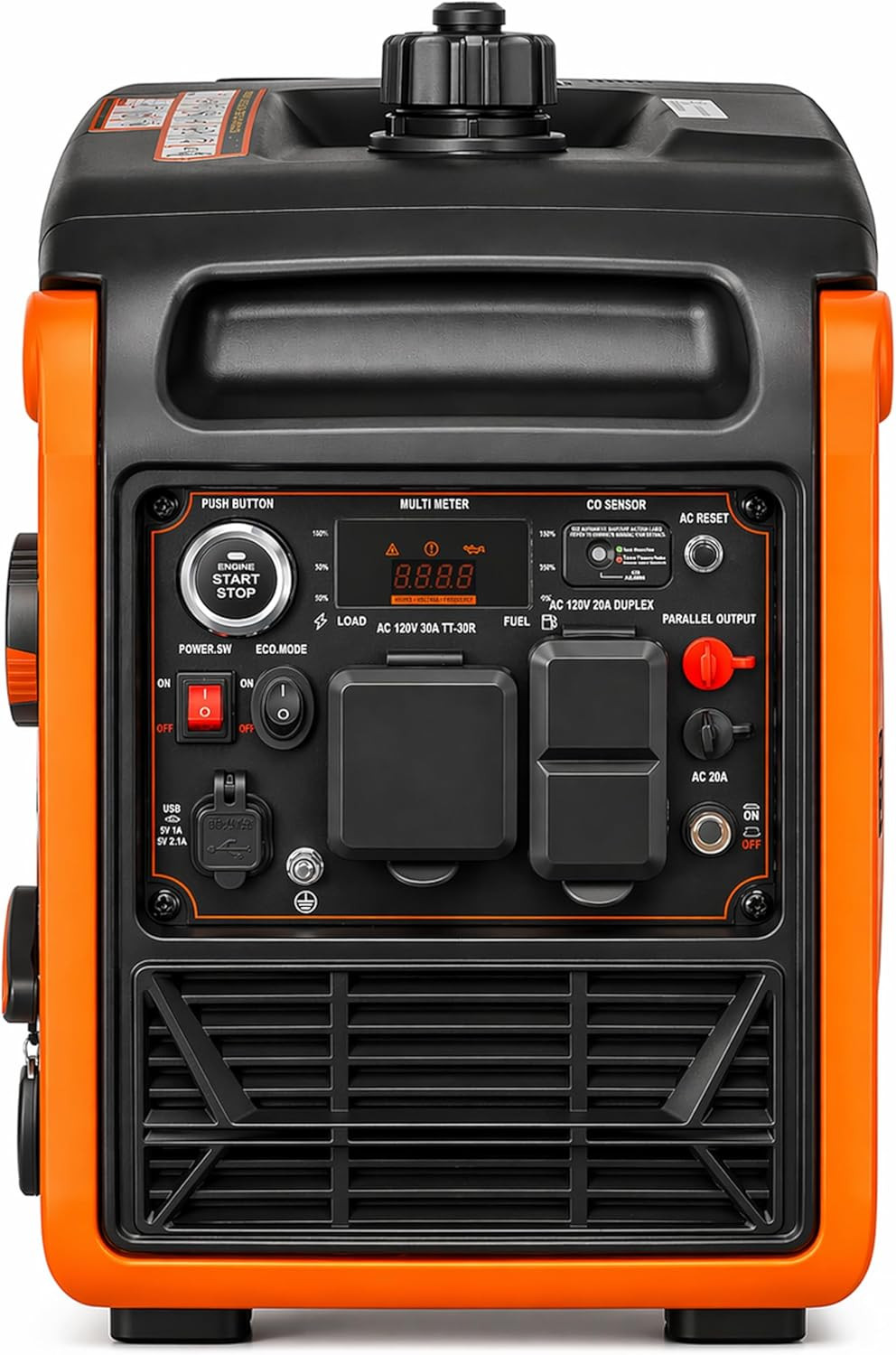 4800W Portable Inverter Generator with Remote Electric Start, Super Quiet Gas Po