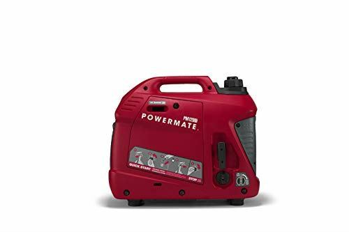 Powermate PM1200i 50ST P0080400 Gas Inverter Generator 1200 Watt 50 ST, Red, Bla
