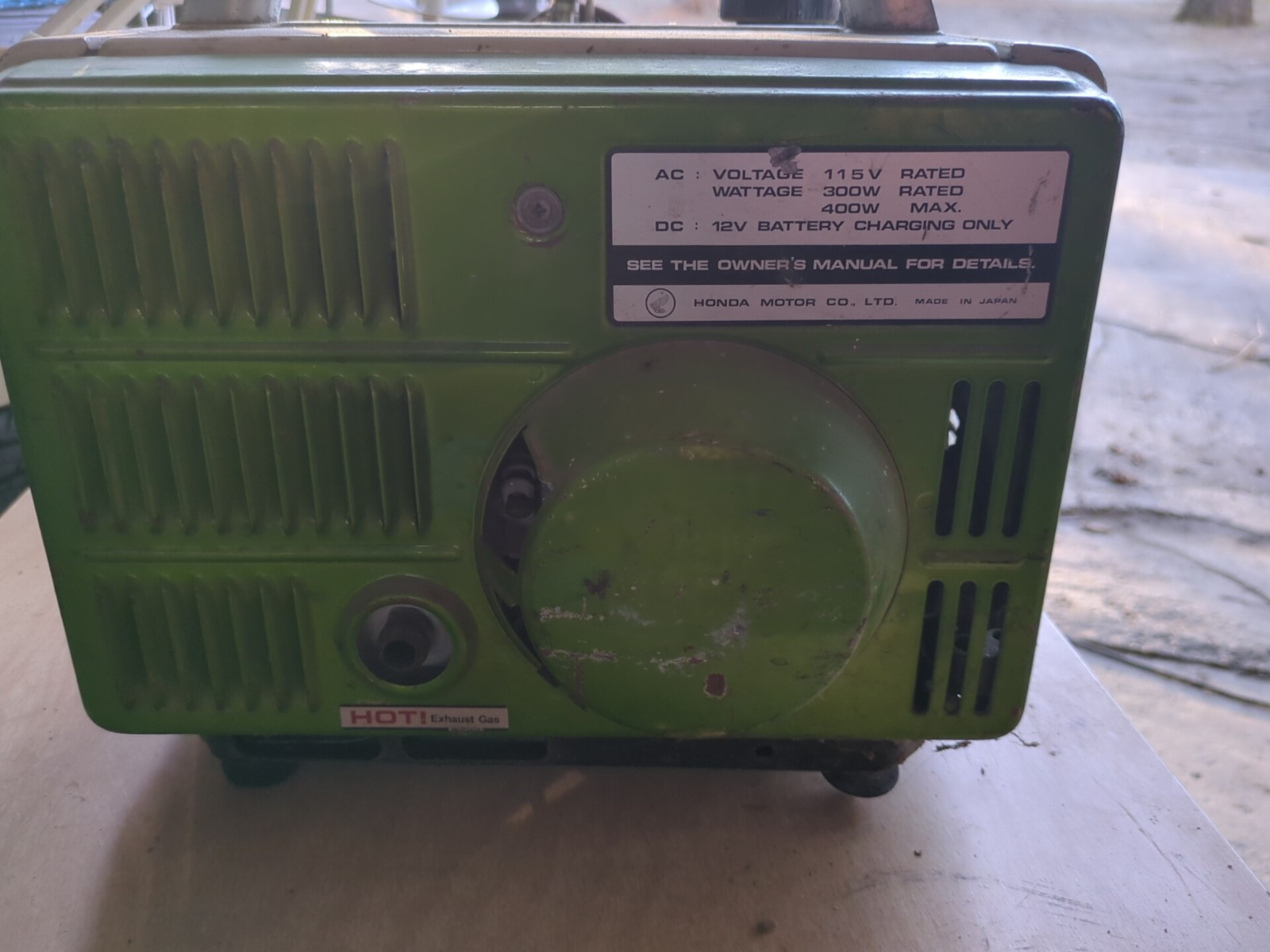 Honda ER400 Vintage Generator Rare ” GREEN” FOR PARTS OR REPAIR