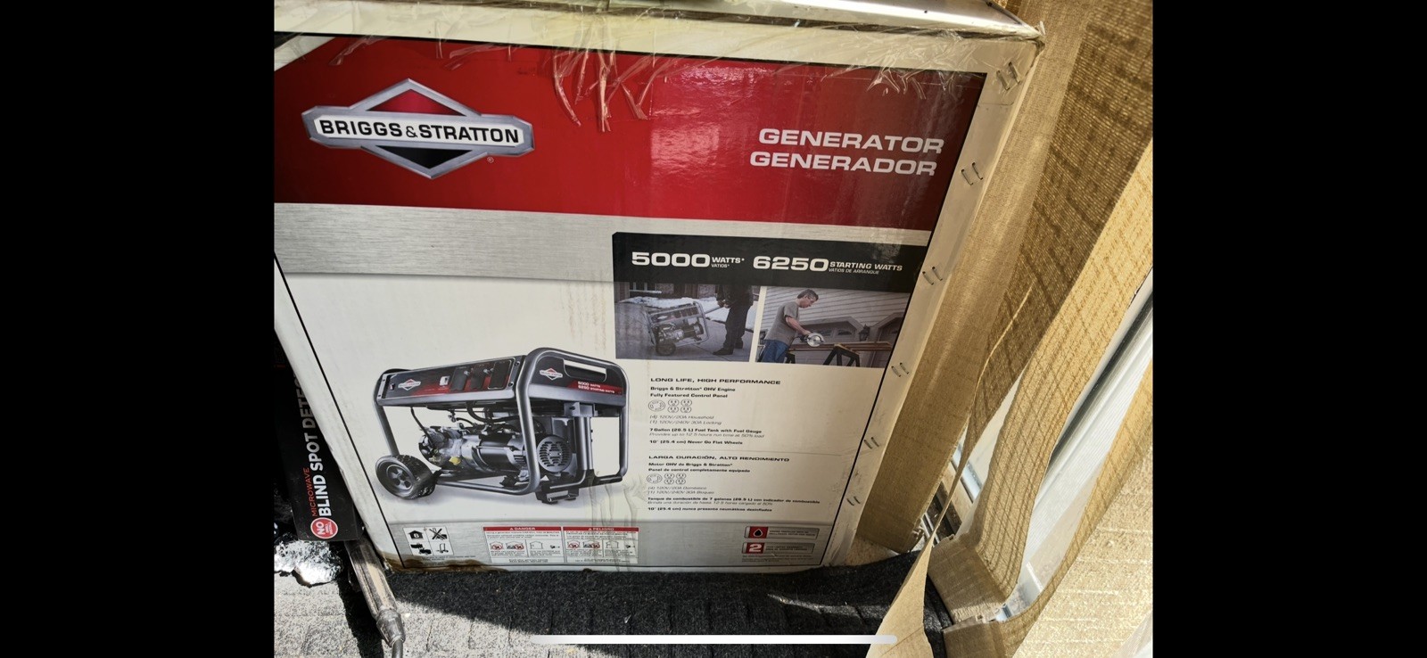 Briggs and Stratton 5000 generator 30737 BLIZZARD POWER OUTAGES IN NEW JERSEY!!