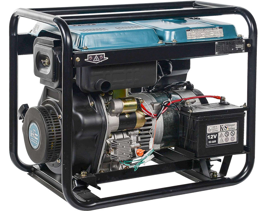 K&S Emergency Generator 230V 400V Diesel Power 6.5kW Ats