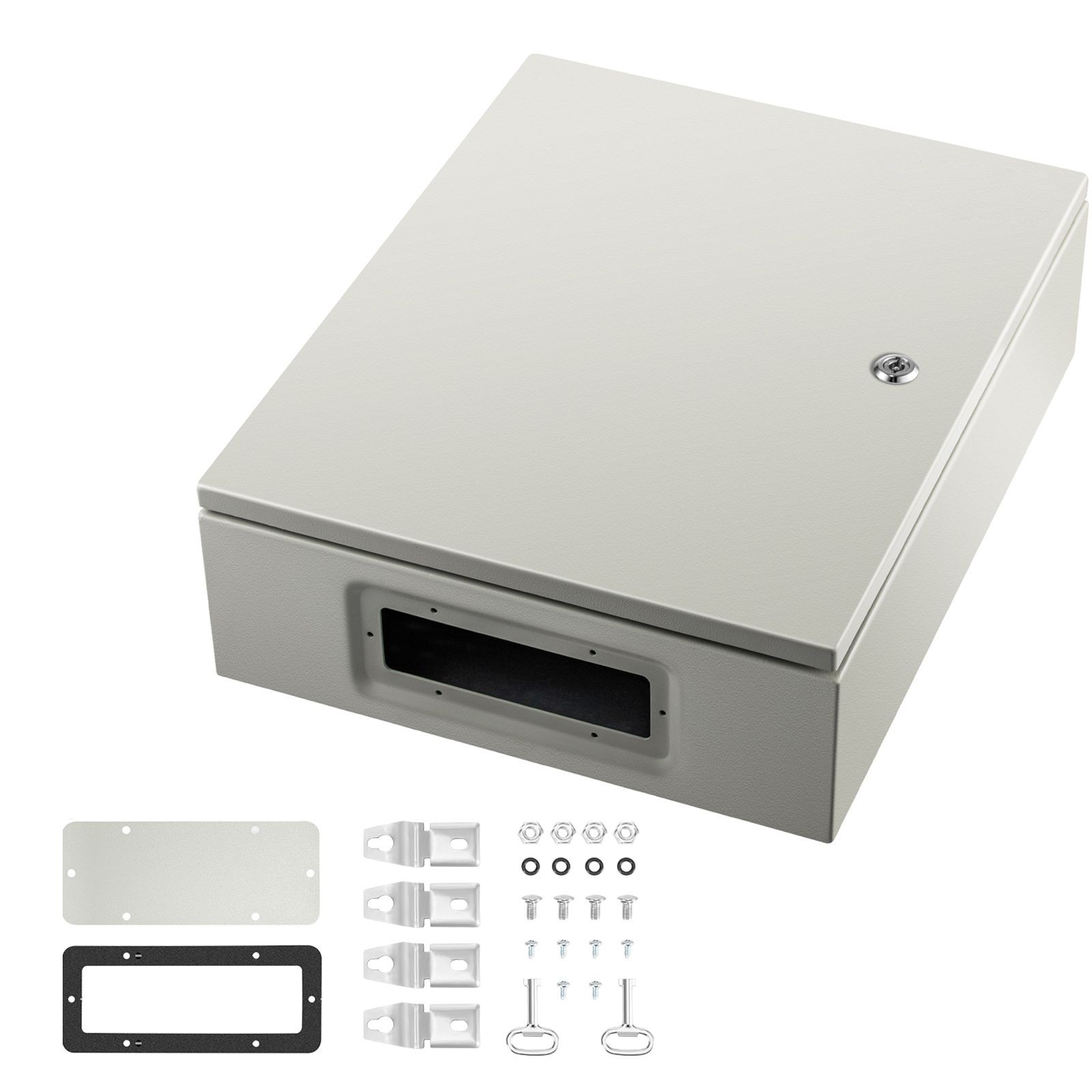 NEMA Steel Case, 20x16x6” NEMA 4X Metal Electric Enclosure, IP66 Water & Dust