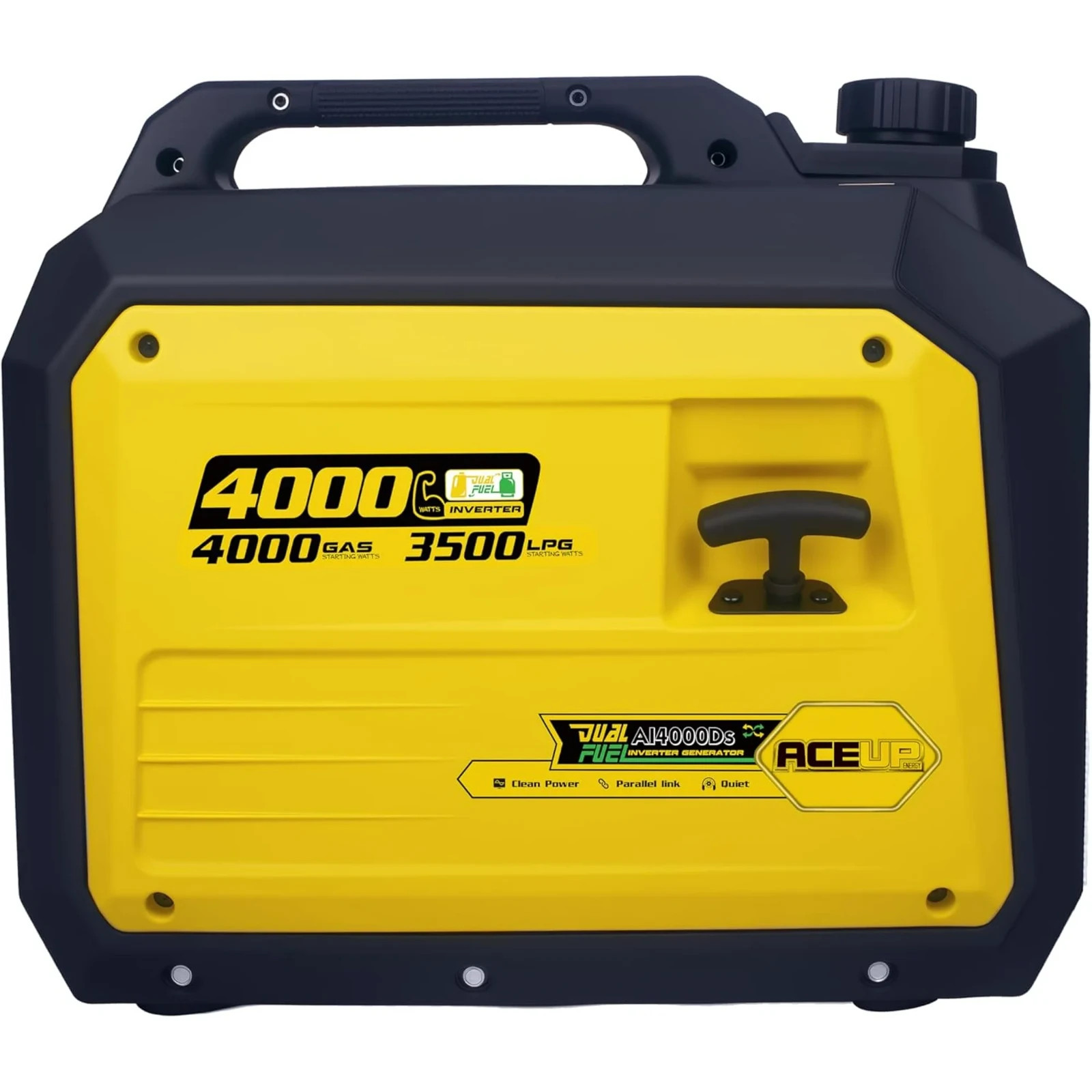 Aceup Energy 4000W Dual Fuel Inverter Generator Quiet Gas Propane RV Ready EPA