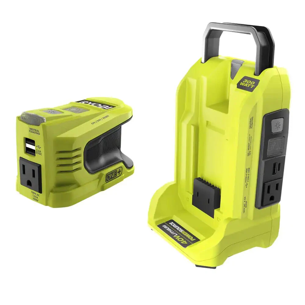 RYOBI 300-Watt and 150-Watt Powered Inverter Generators Model RYi450BG-CMB
