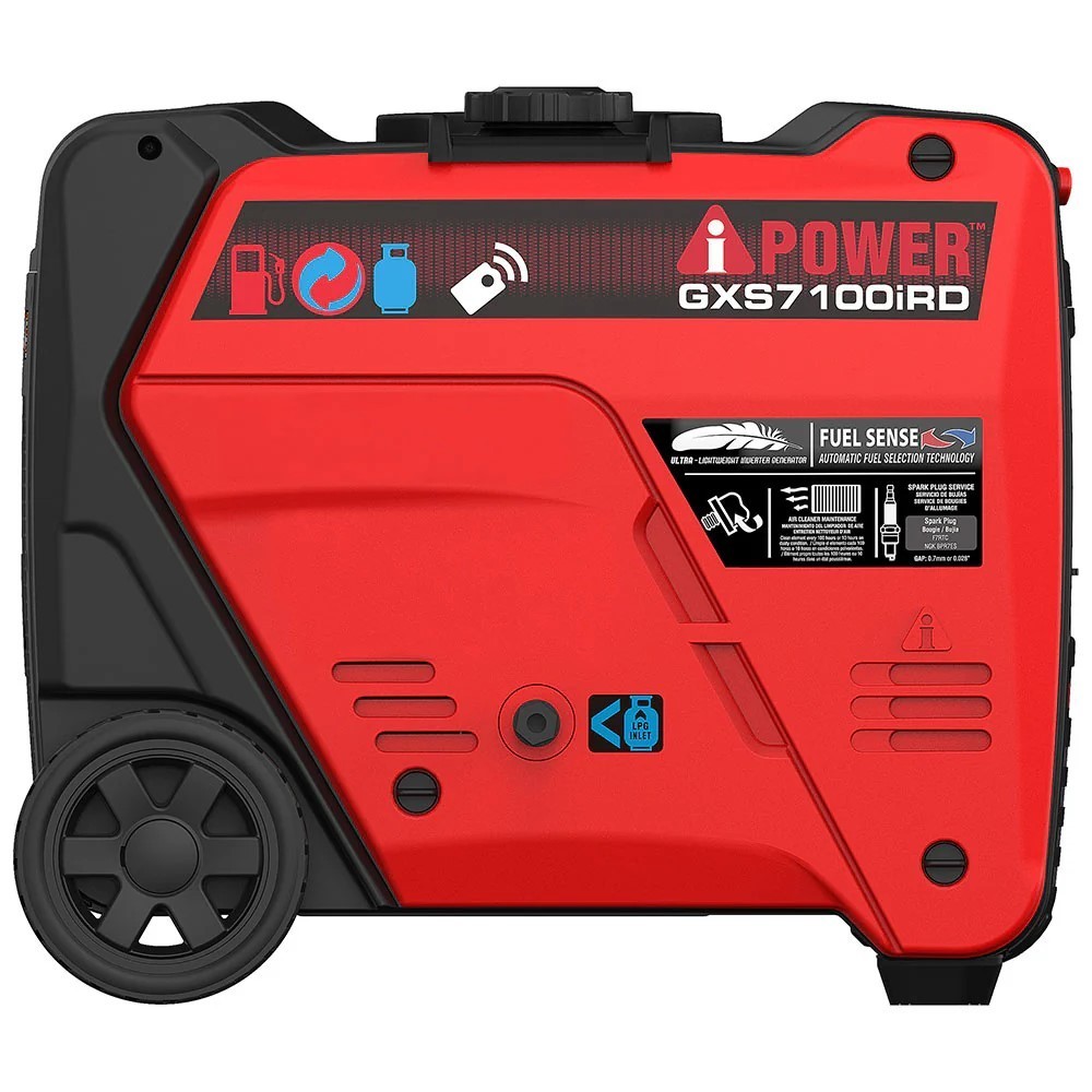 A-iPower GXS7100iRD – 7100 Watt Dual Fuel Inverter Generator With Remote Start