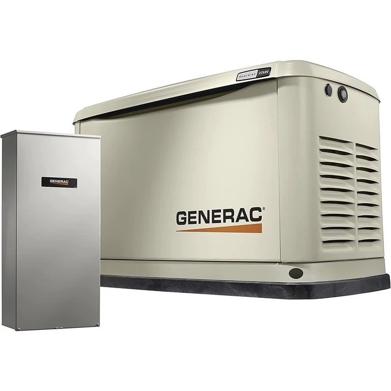 Generac Guardian 22kW Standby Generator Home Backup Wi-Fi Beige