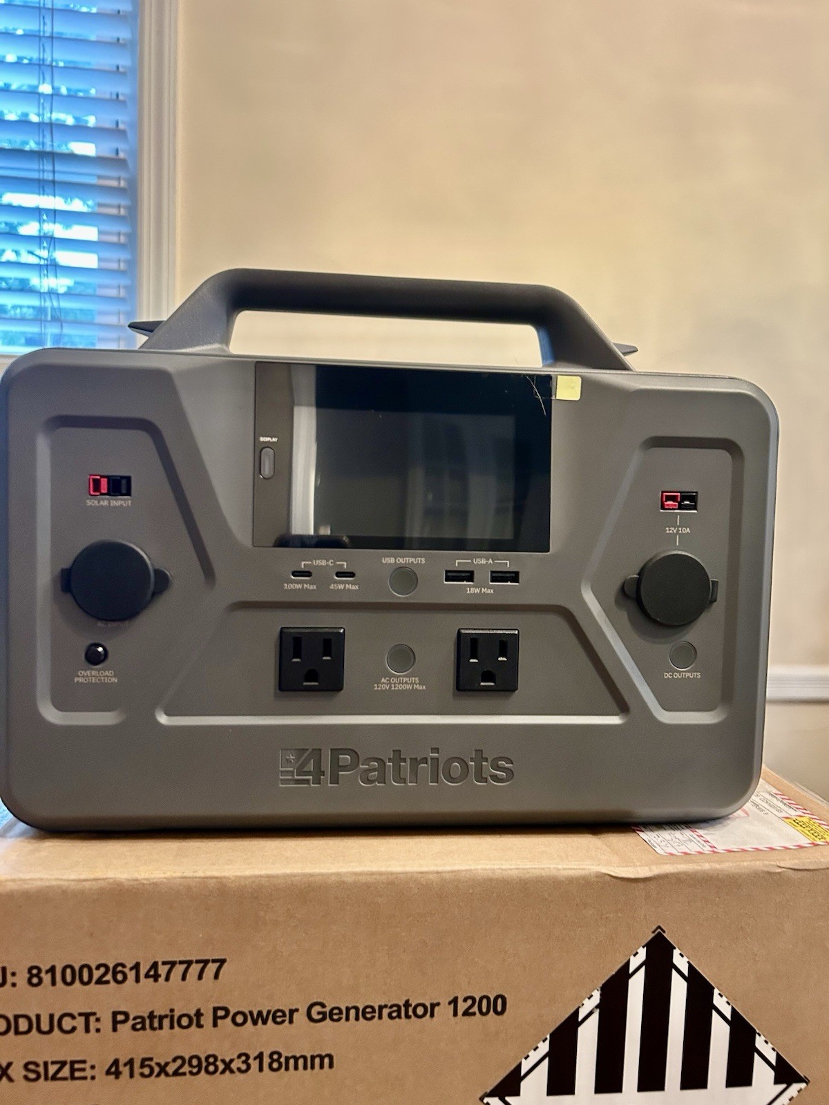 4Patriots Patriot Power Generator 1200 Portable