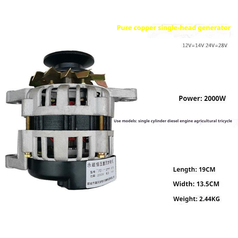 12V24V Permanent Magnet DC Constant Voltage Charging Generator with Lights