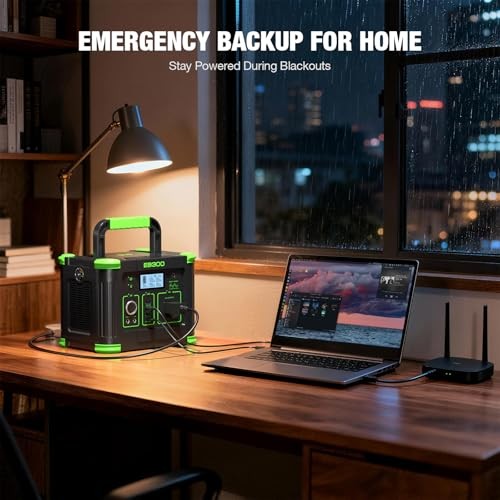 300W Portable Power Station 288Wh Solar Generator with USBC PD 60W, 110V Outlet