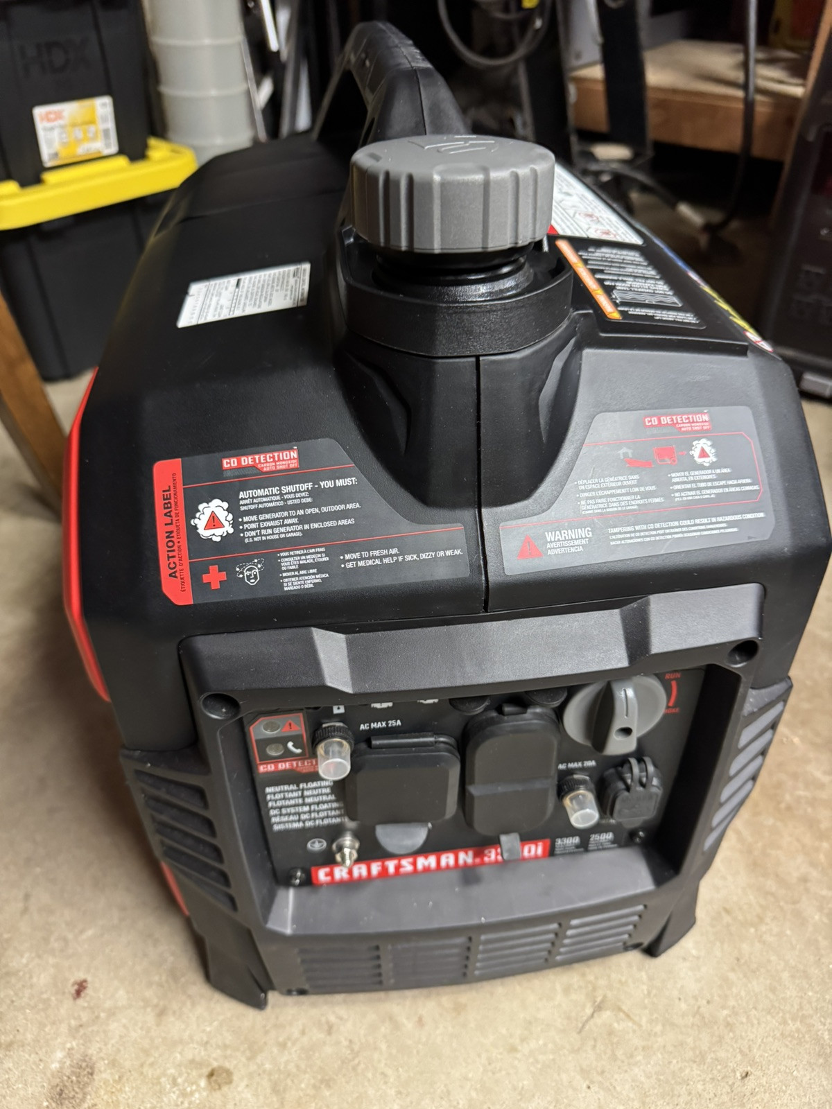 Craftsman 3300W Gasoline Powered Portable Inverter Generator