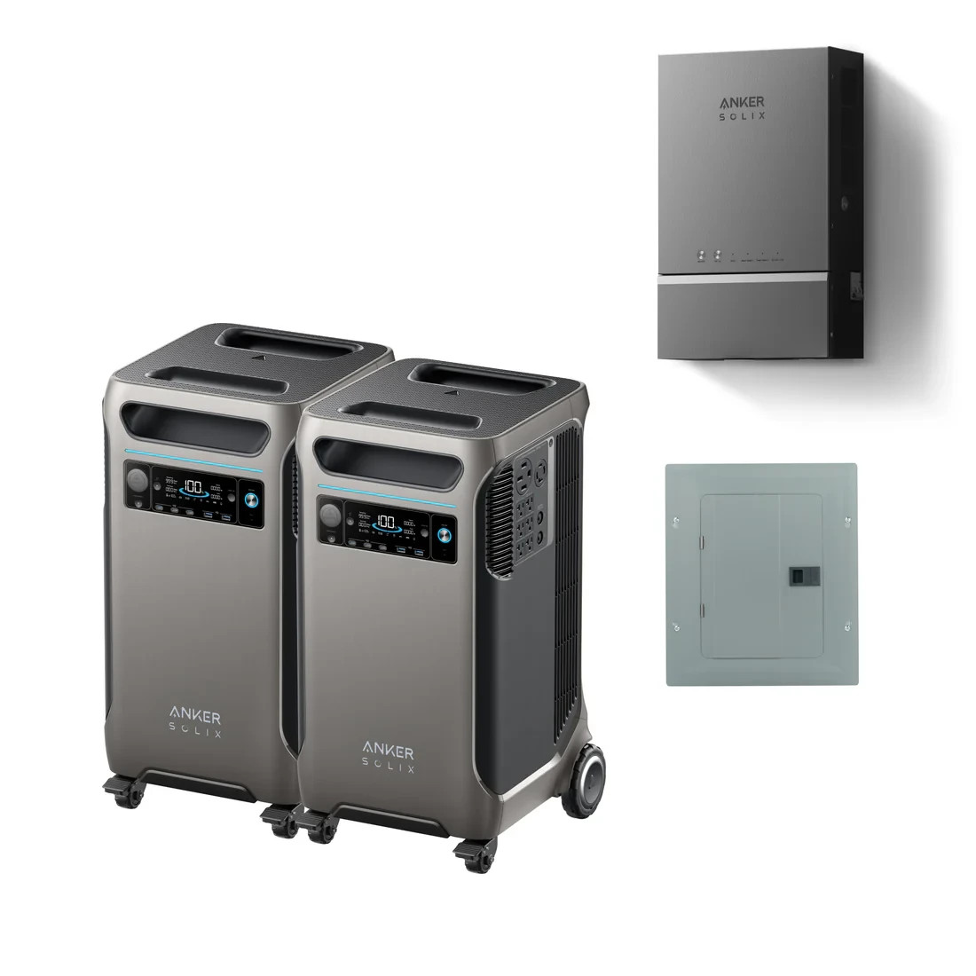 Anker SOLIX F3800 Plus 2 Portable Power Station with Home Power Panel+Sub Panel