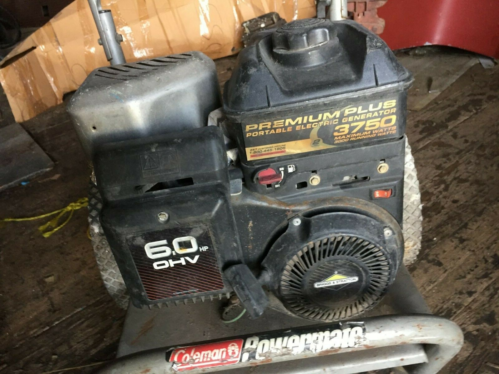 Portable 120V Coleman Powermate generator #2 . Generator Bad,Engine Turns Over