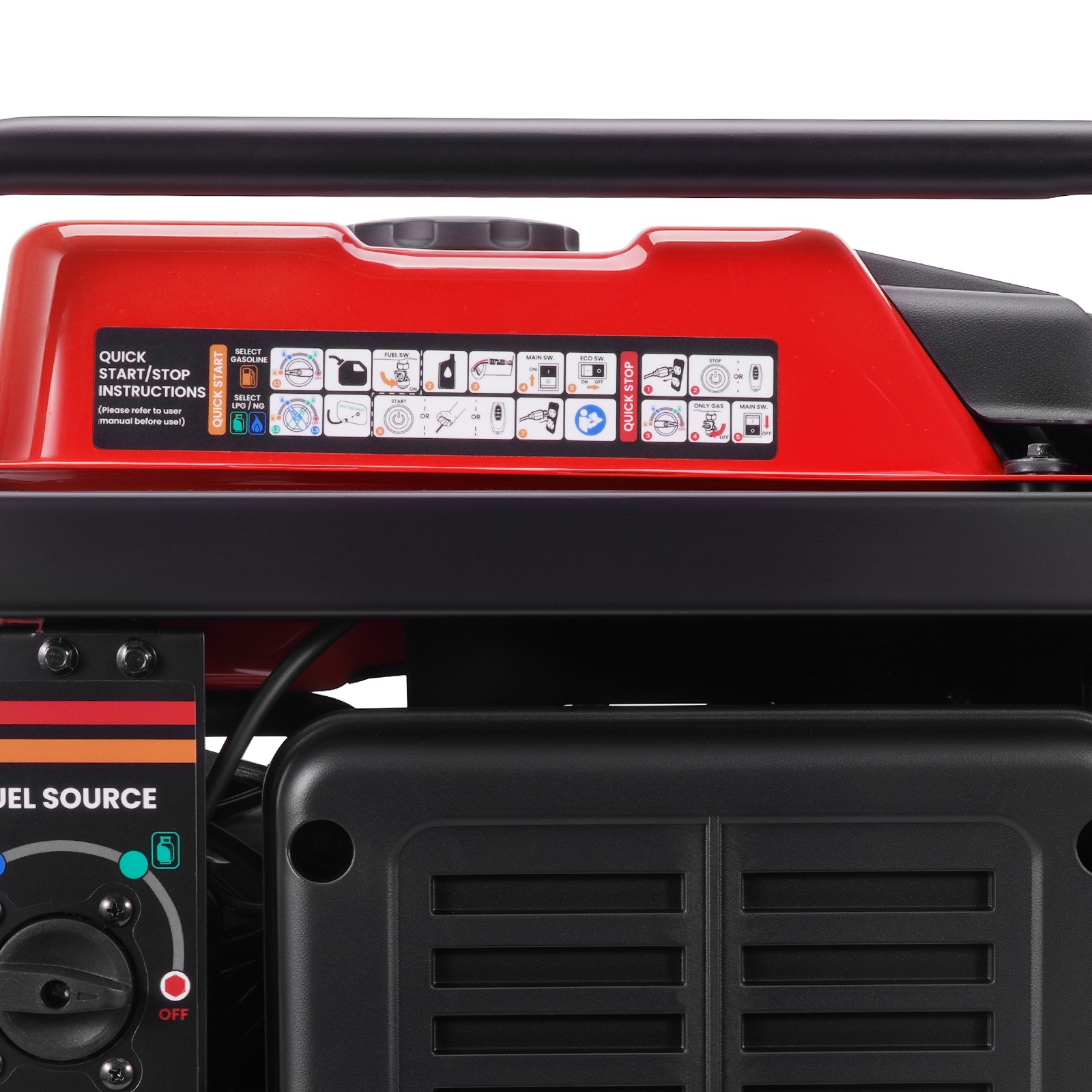 10500W 120/240V Tri-Fuel Inverter Generator with Electric Start for Tailgating