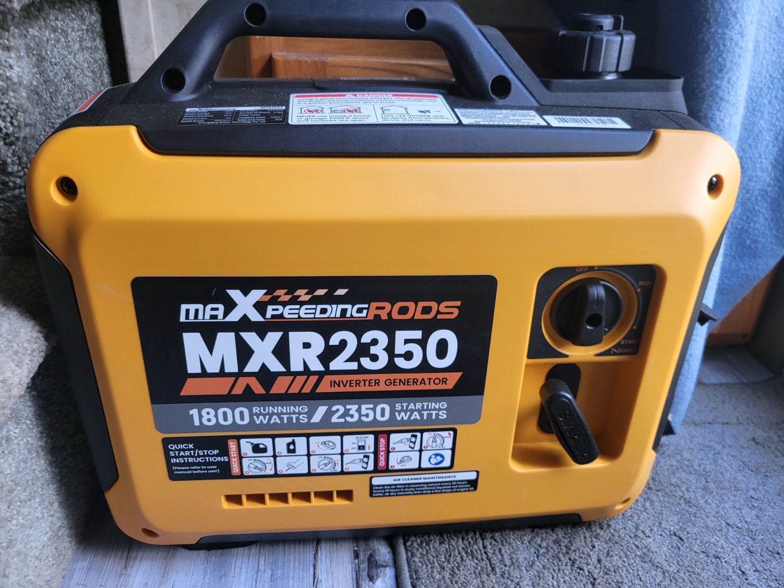 MaXpeedingRods MXR2350 Portable Inverter Generator 1800W/2350W 120V Eco