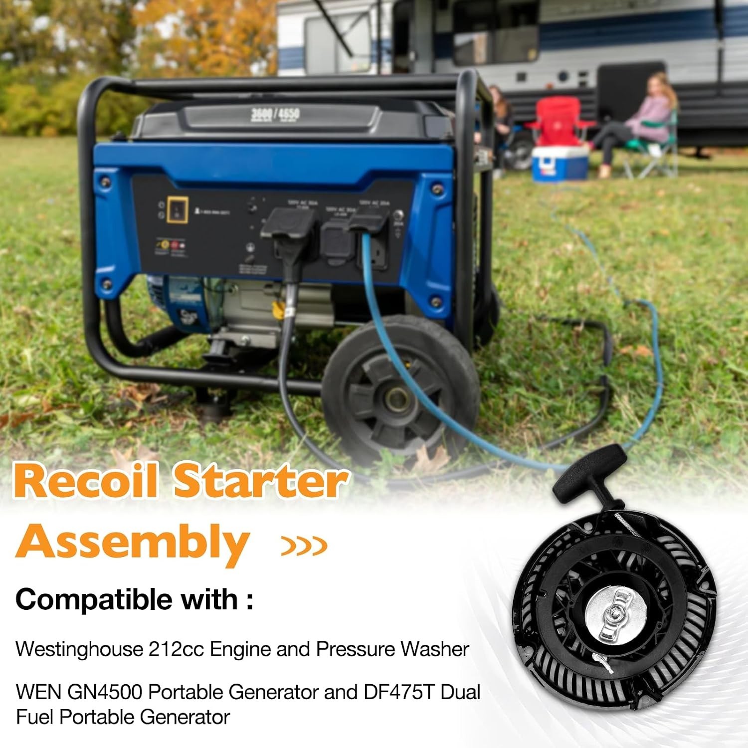 Durable Recoil Starter for WGen3600DF – Easy Install & Optimal Performance