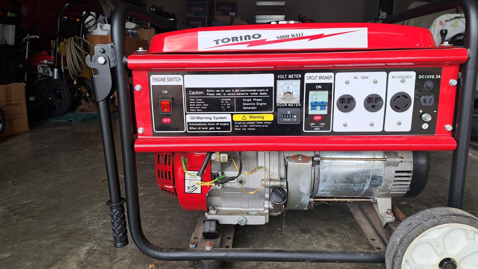Torino 13HP 8000 watt gas generator