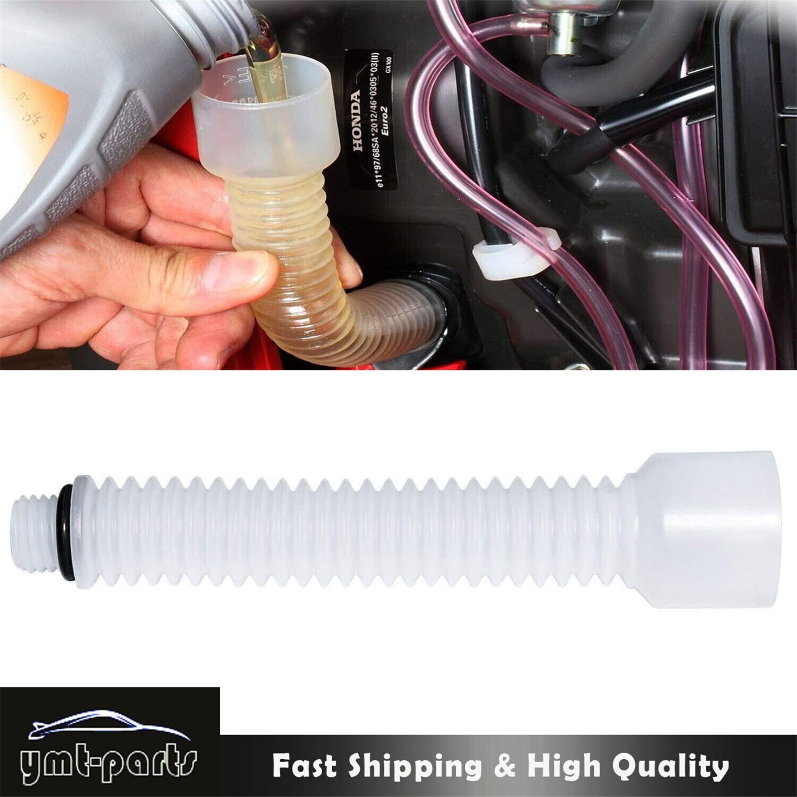 Oil Funnel Flexible Mess Free Oil Change Pipe for Honda EU1000i EU2000i