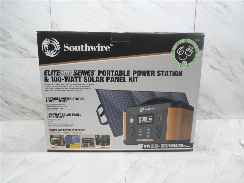 NEW in BOX -Southwire Elite 500 Series with Solar Panel Bundle -FAST SHIPPING!