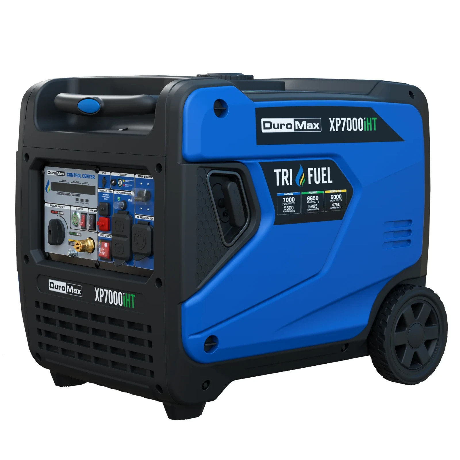 DuroMax XP7000iHT 7,000 Watt Portable Tril Fuel Inverter Generator – Recon