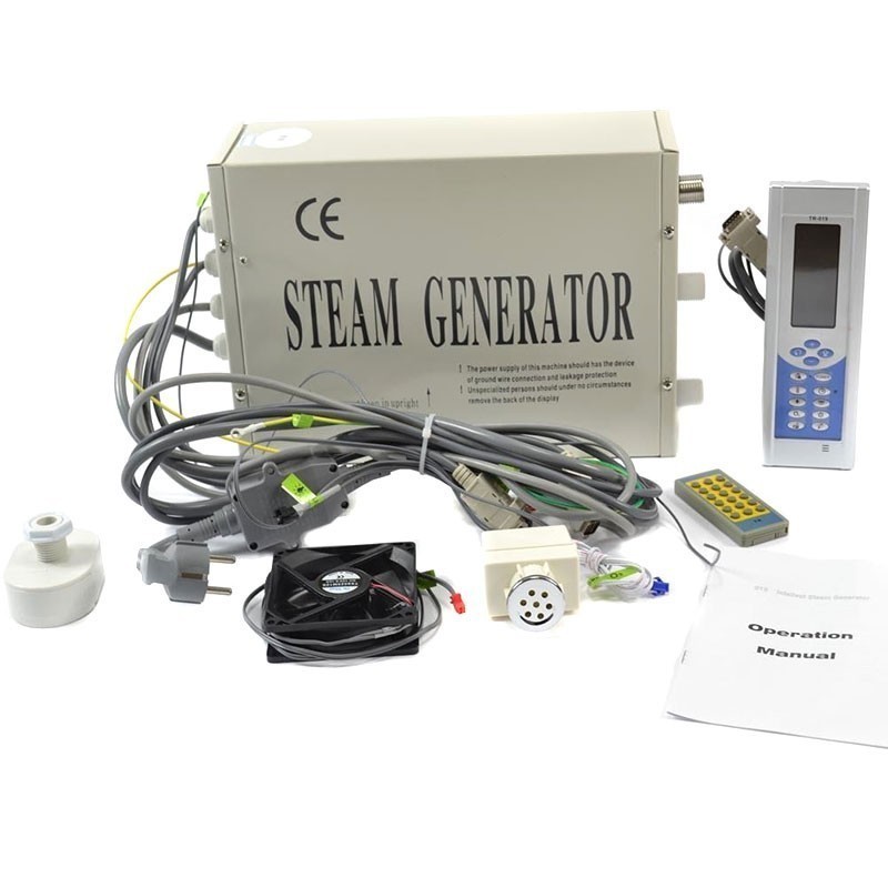 TR-019 3KW Steam Generator Sauna Bath Home SPA Shower digital Timer with Remote