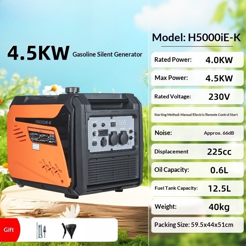 Portable Inverter Generator – Silent Gas Generator for Camping & Outdoor